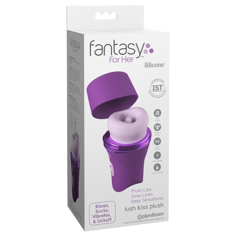 Fantasy For Her Lush Kiss – Stimulateur à succion et léchage – vue produit 6