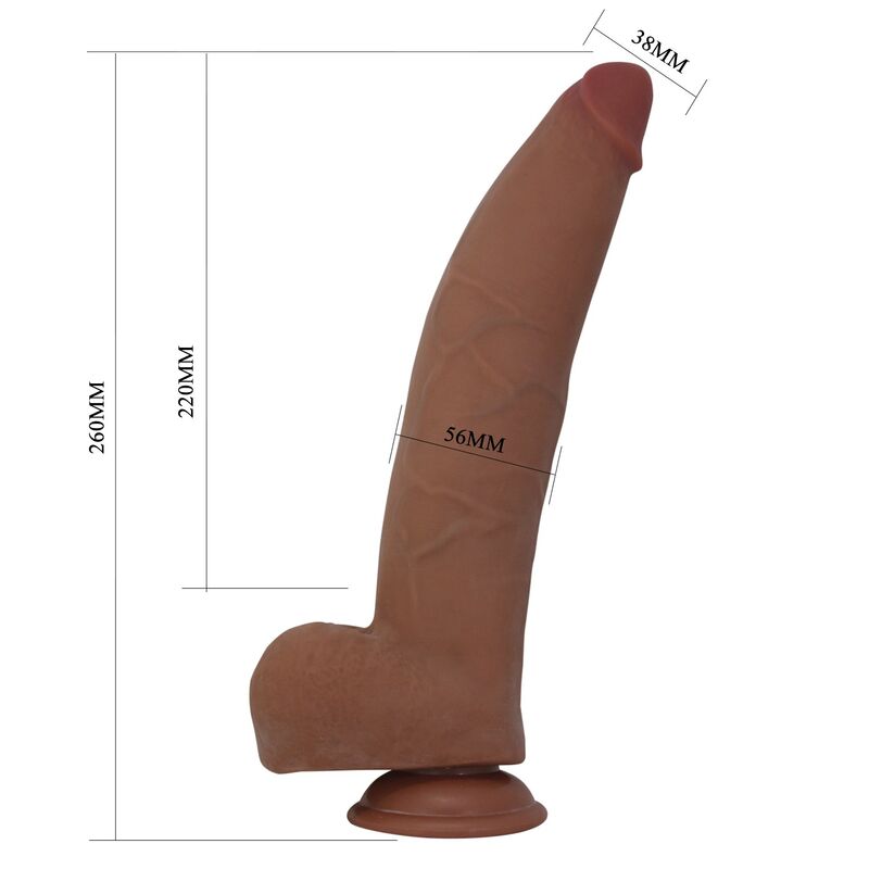 Pretty Love — Gode flexible réaliste ulric 26 cm ø 5,5 cm tpe marron — vue officielle 6