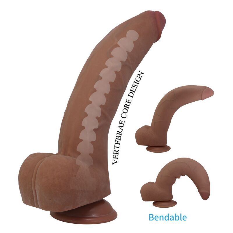 Pretty Love — Gode flexible réaliste ulric 26 cm ø 5,5 cm tpe marron — vue officielle 7