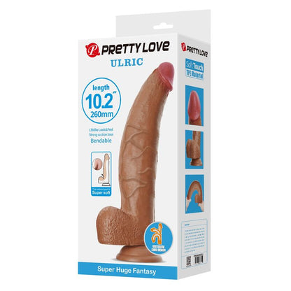 Pretty Love — Gode flexible réaliste ulric 26 cm ø 5,5 cm tpe marron — vue officielle 3