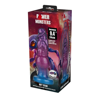 Power Monsters Rift Titan – Gode gonflable en silicone 24 cm – vue produit 2