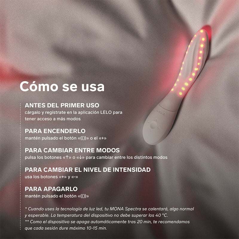 LELO Mona Spectra – Vibromasseur point G connecté – vue produit 5