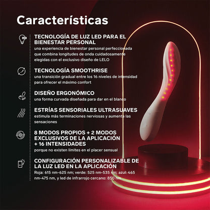 LELO Mona Spectra – Vibromasseur point G connecté – vue produit 6