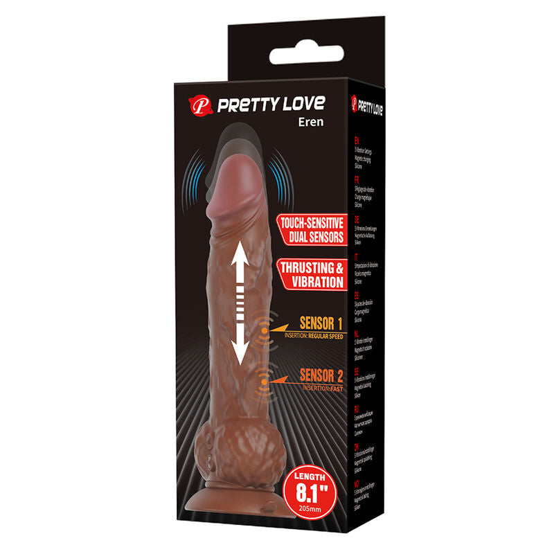 Pretty Love Eren — Godemichet vibrant à poussée 20,5 cm — vue officielle 9
