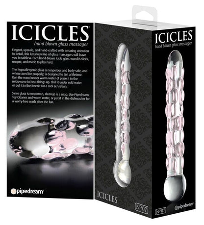 Icicles n°07 — masseur en verre — verre — vue 3