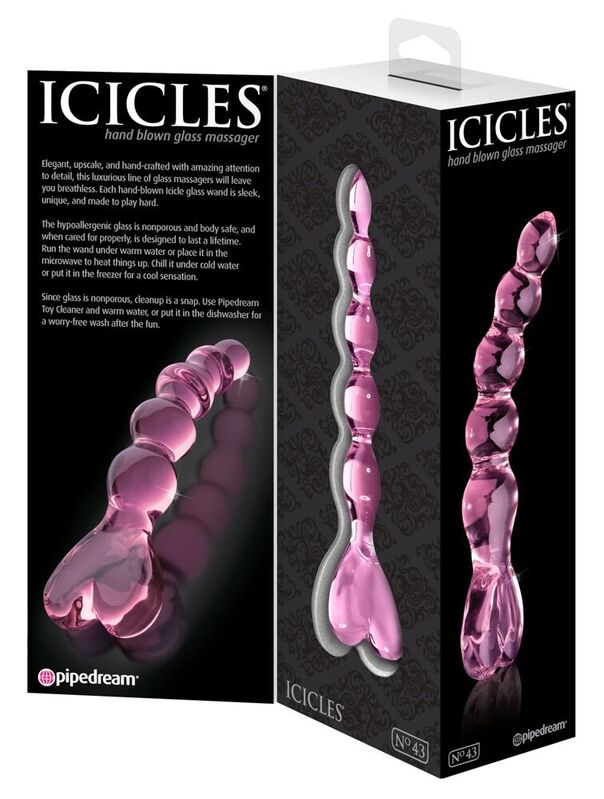 Icicles n°43 — masseur en verre — verre — vue 3