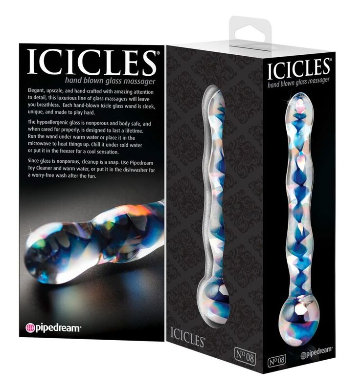 Icicles n°08 — masseur en verre — verre — vue 3