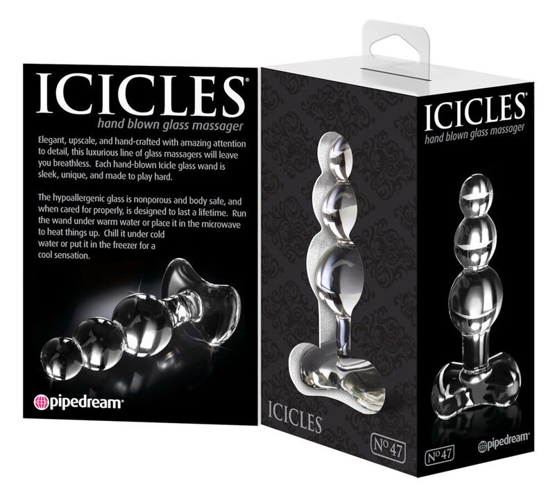 Icicles n°47 — masseur en verre — verre — vue 3