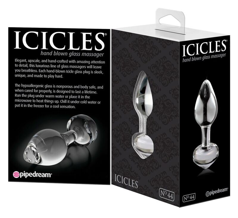 Icicles n°44 — plug anal en verre — verre — vue 3