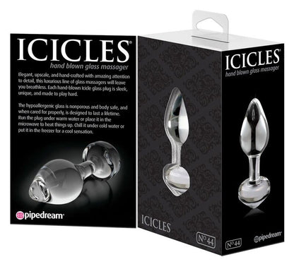 Icicles n°44 — plug anal en verre — verre — vue 3