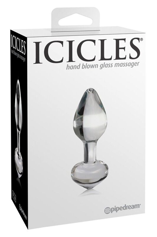 Icicles n°44 — plug anal en verre — verre — vue 1