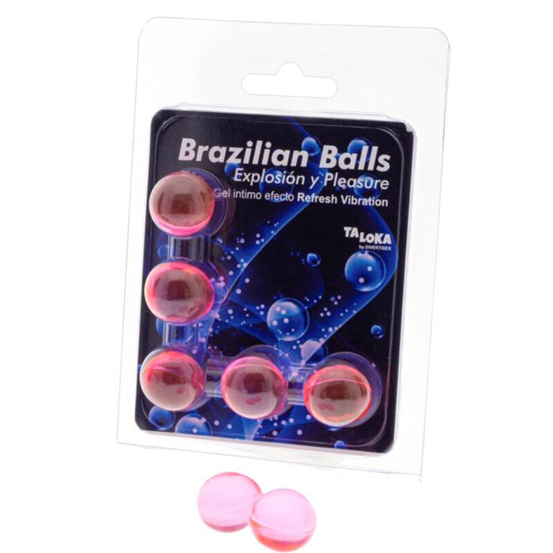 Taloka – 5 balles brésiliennes refresh effet vibrant gel excitant – vue produit 1