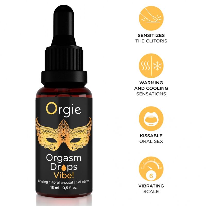 Orgie Orgasm Drops Vibe - Excitant clitoridien (15 ml) — vue 1