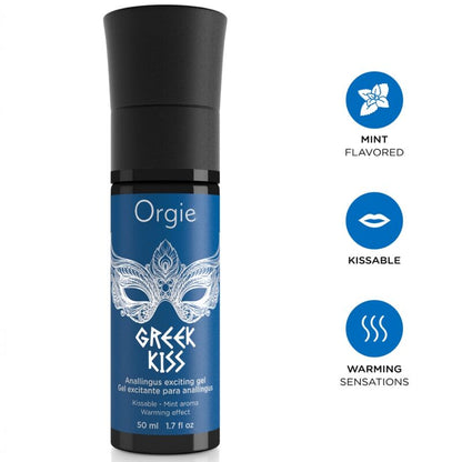 Orgie Greek Kiss — gel stimulant menthe 50 ml
