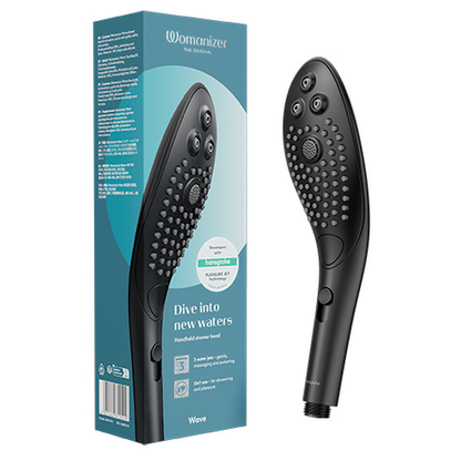 Womanizer Wave – Pommeau de douche stimulant – Noir – vue produit 1