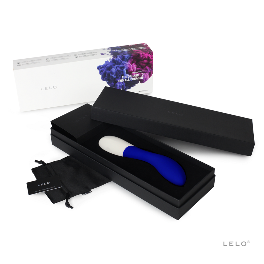 LELO Mona Wave – Vibromasseur point G – Bleu nuit – vue produit 3