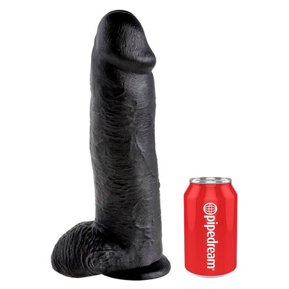 King Cock — Gode noir avec boules 30,48 cm — vue officielle 1