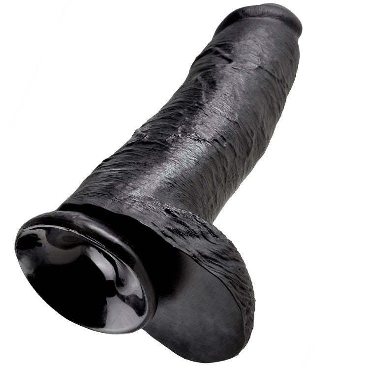 King Cock — Gode noir avec boules 30,48 cm — vue officielle 4