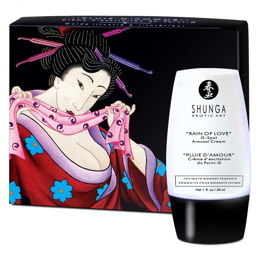 Shunga – Crème stimulante rain of love point g – vue produit 1
