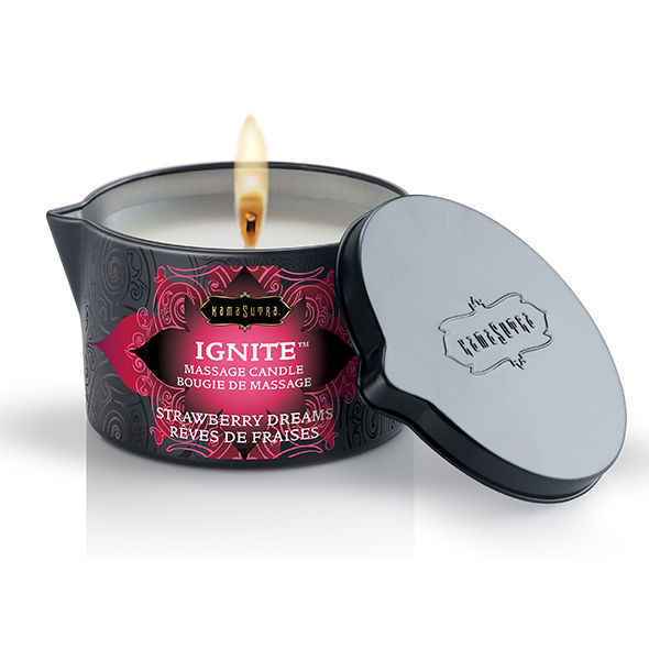 Kamasutra Cosmetics Strawberry Dreams — Bougie de massage 170 g — vue 2
