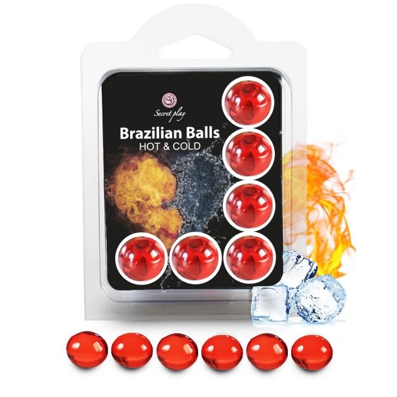 Secretplay Cosmetic – Set 6 balles brésiliennes effet chaud et froid – vue produit 1