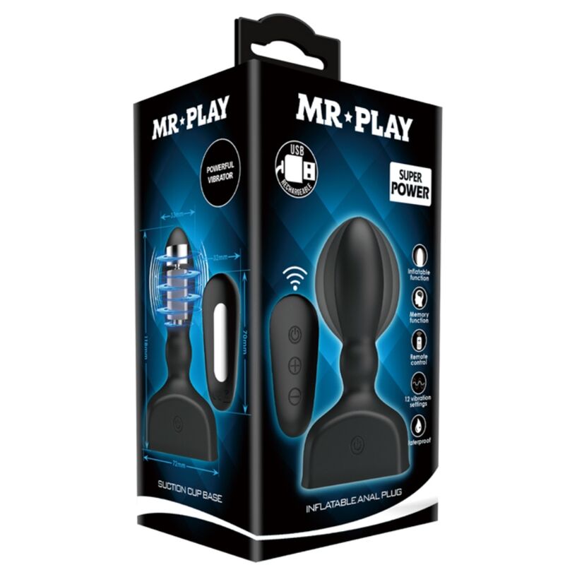 Mr Play – Plug anal gonflable télécommandé – vue produit 6