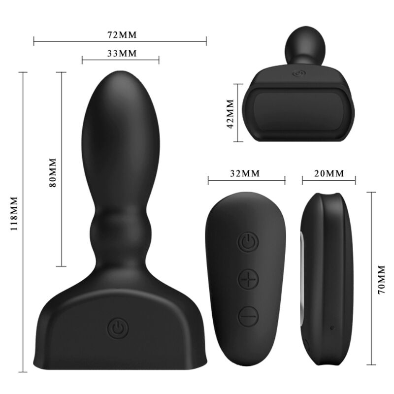 Mr Play – Plug anal gonflable télécommandé – vue produit 5