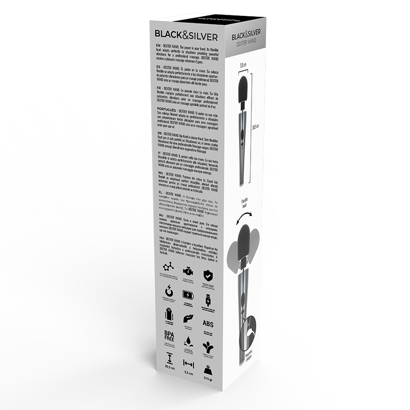 Black&Silver – Baguette de massage dexter – vue produit 4