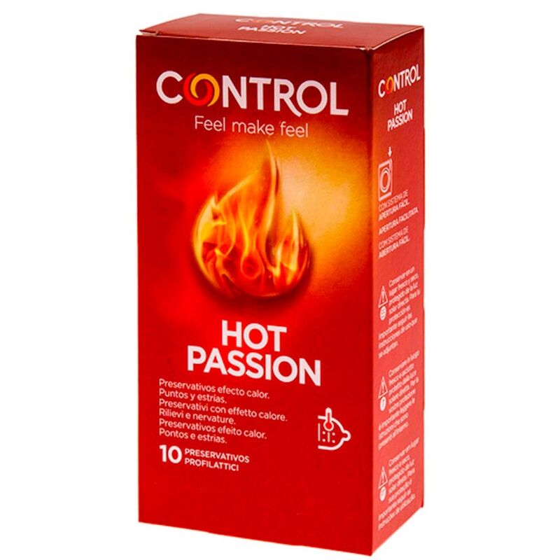 Control Hot Passion — préservatifs effet chauffant, 10 unités — vue 1