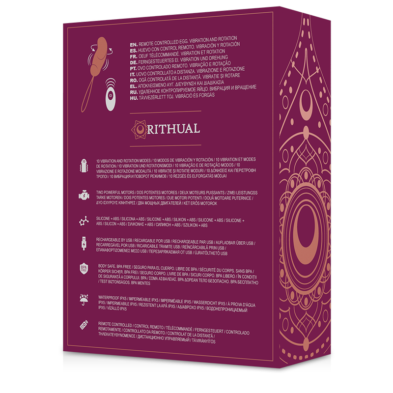 Rithual – Esha egg système de télécommande rotation + vibration – vue produit 7