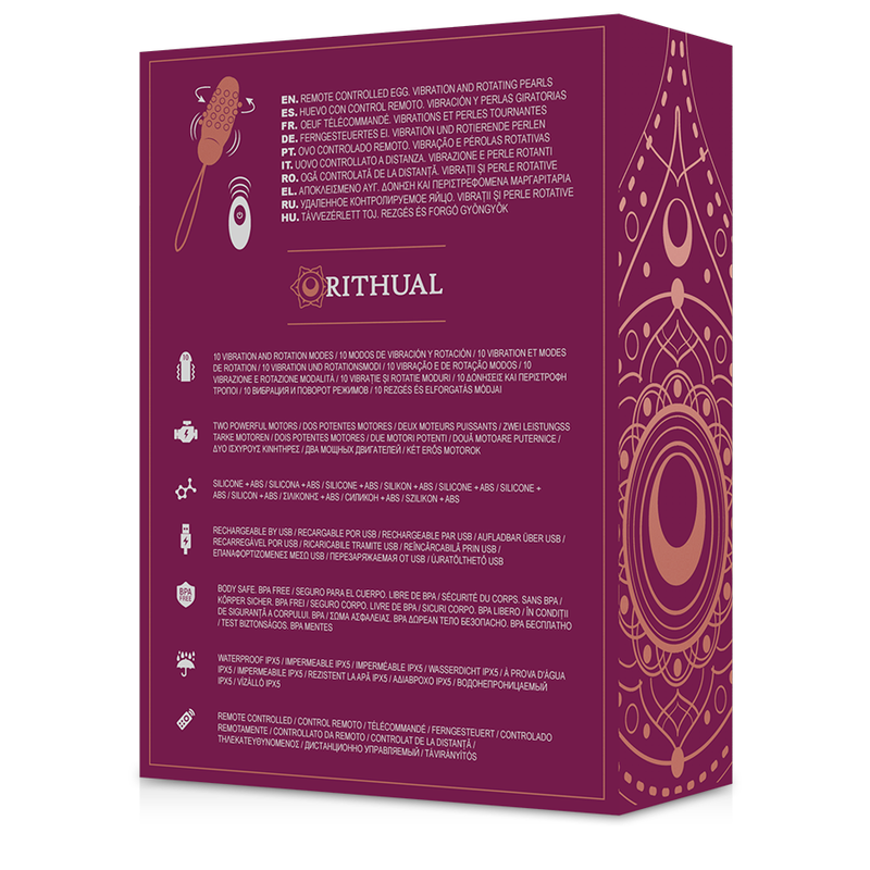 Rithual – Sita egg télécommande rotation des billes + vibration – vue produit 6