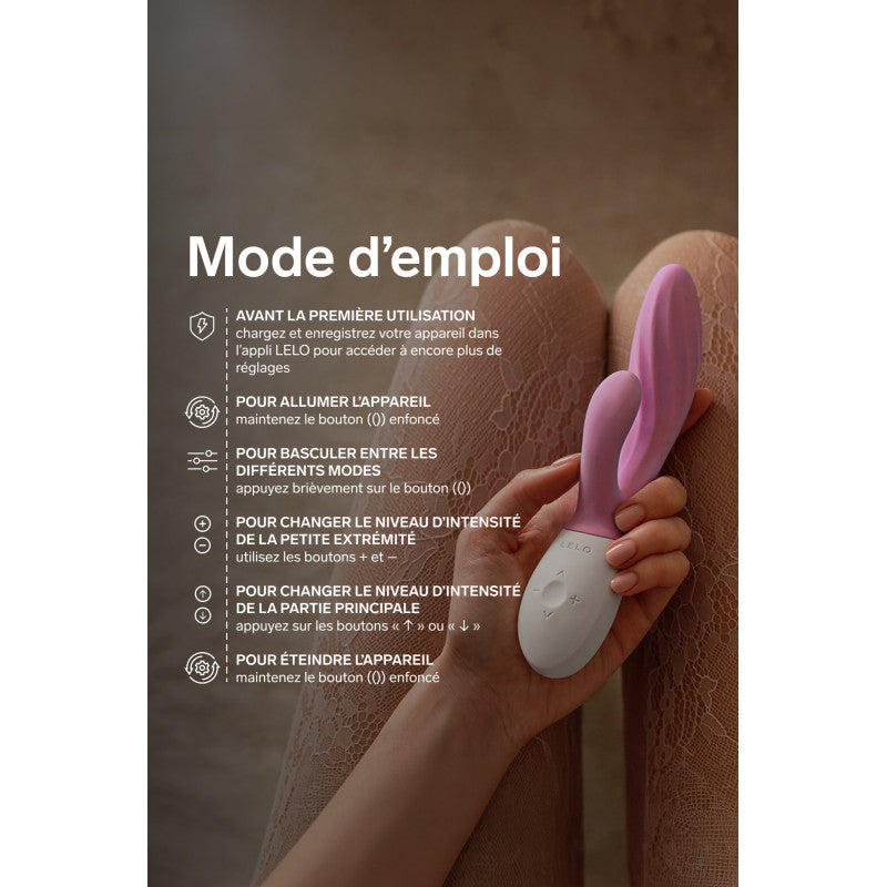 LELO INA Twist – Vibromasseur rabbit point G connecté, nervures sensorielles – photo 6