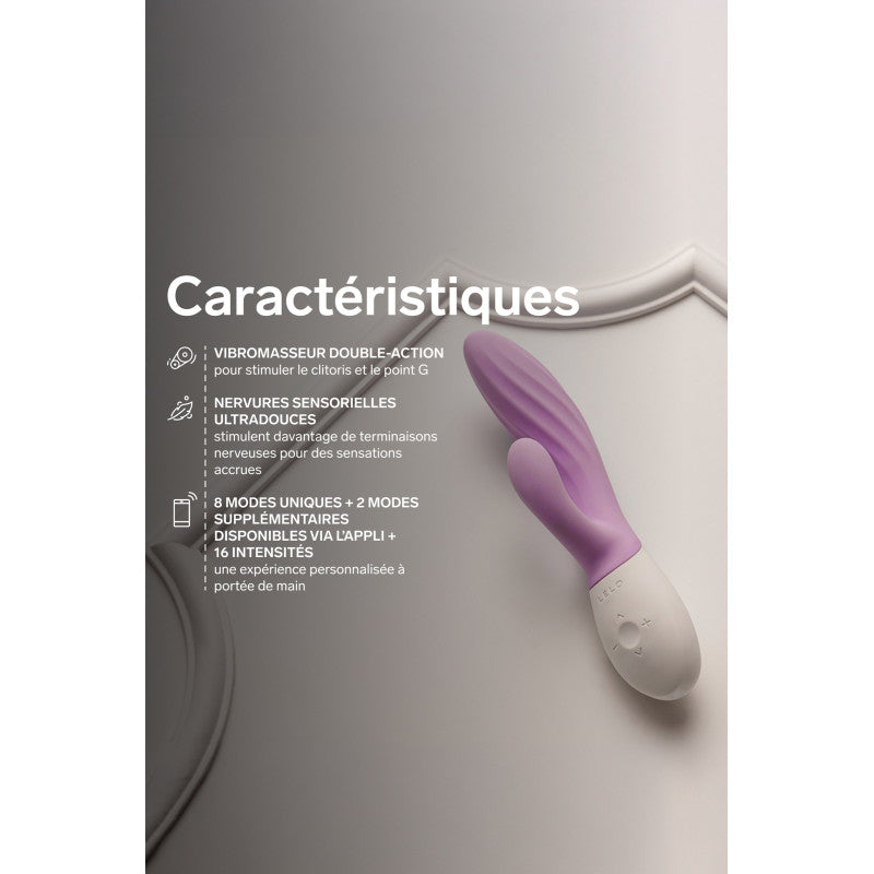 LELO INA Twist – Vibromasseur rabbit point G connecté, nervures sensorielles – photo 5
