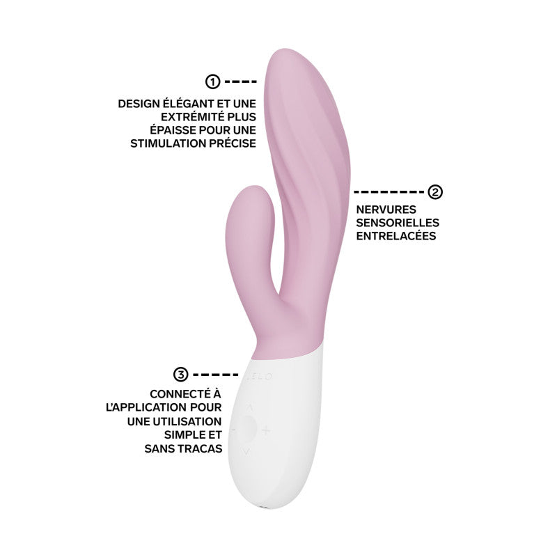 LELO INA Twist – Vibromasseur rabbit point G connecté, nervures sensorielles – photo 3