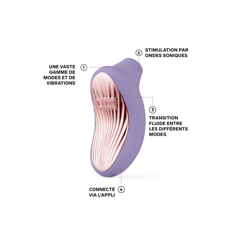 Lelo Sona 3 – Stimulateur clitoridien sonique connecté en silicone – photo 3
