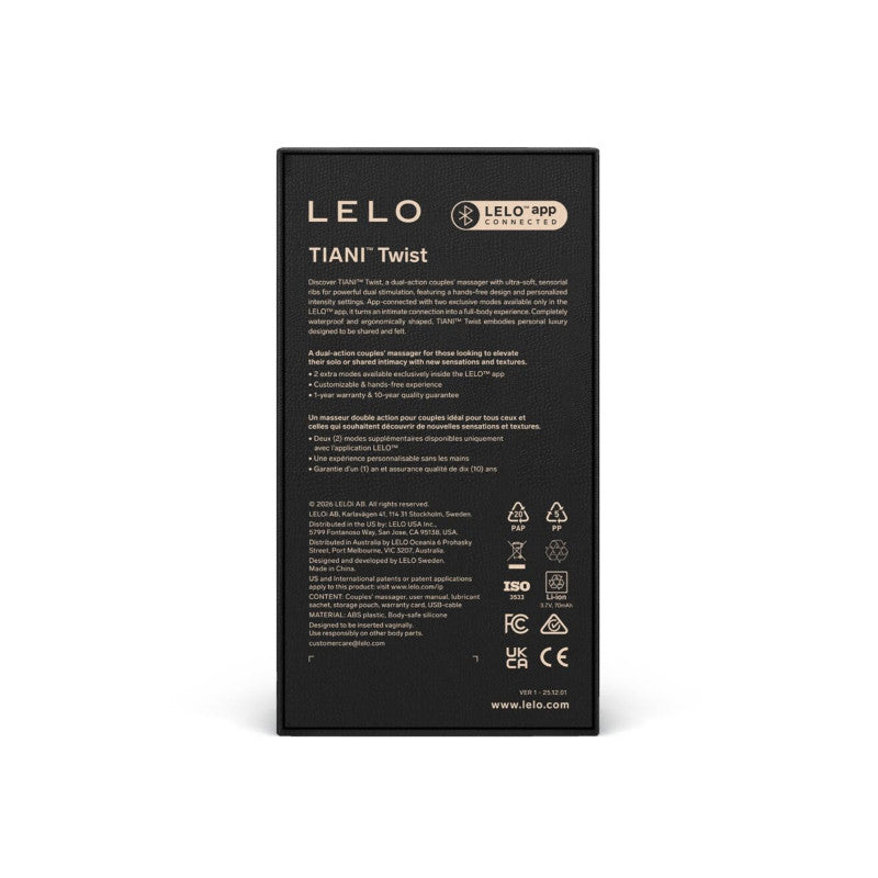Lelo Tiani Twist – Vibromasseur de couple connecté en silicone – photo 4