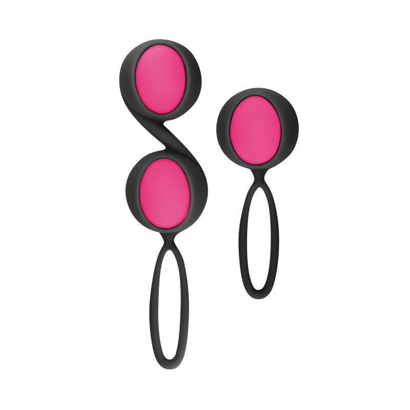 Yoba Love Kegel Balls – Set de boules de geisha à billes interchangeables, noir et rose – photo 3