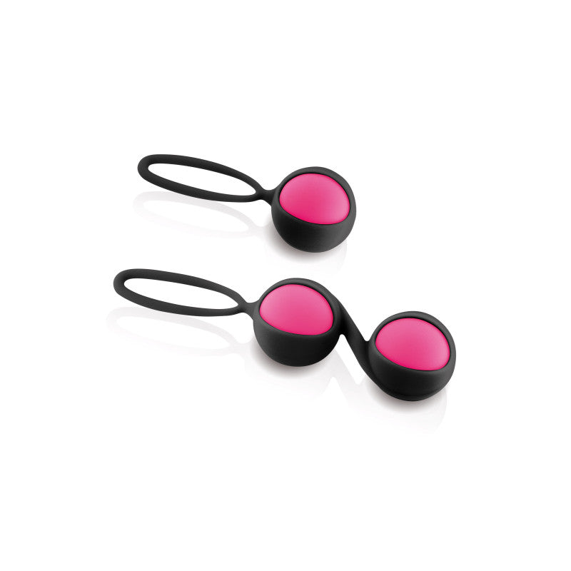 Yoba Love Kegel Balls – Set de boules de geisha à billes interchangeables, noir et rose – photo 1