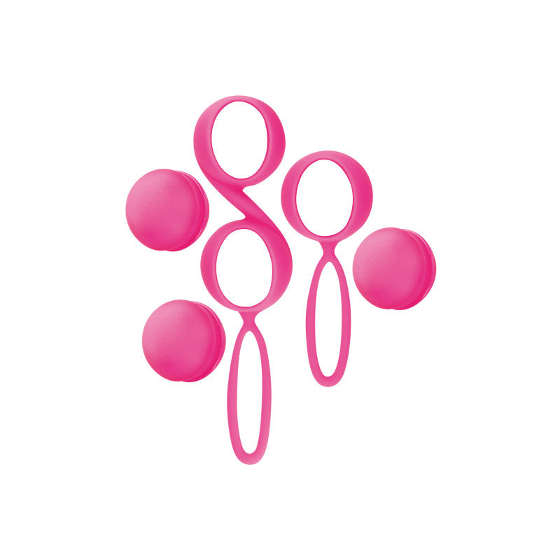 Yoba Love Kegel Balls – Set de boules de geisha à billes interchangeables, rose – photo 4