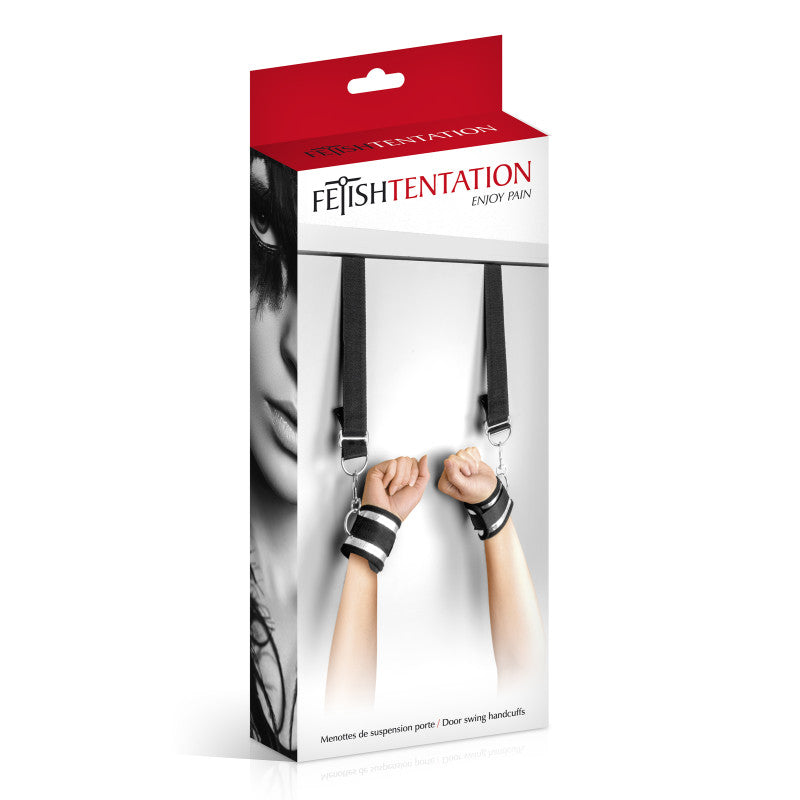 Fetish Tentation – Menottes de suspension pour porte – photo 2