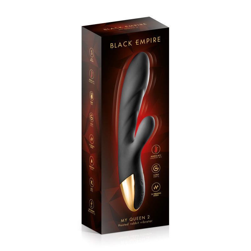 Black Empire My Queen 2 – Vibromasseur rabbit chauffant, 10 programmes – photo 2