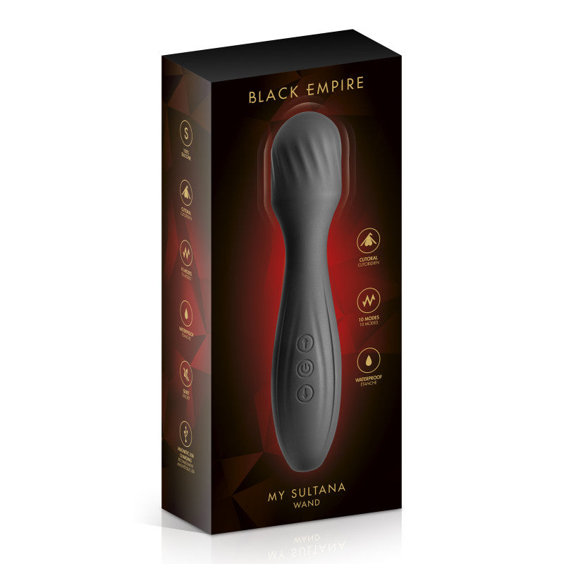 Black Empire My Sultana – Vibromasseur wand 17,5 cm, noir et doré – photo 2