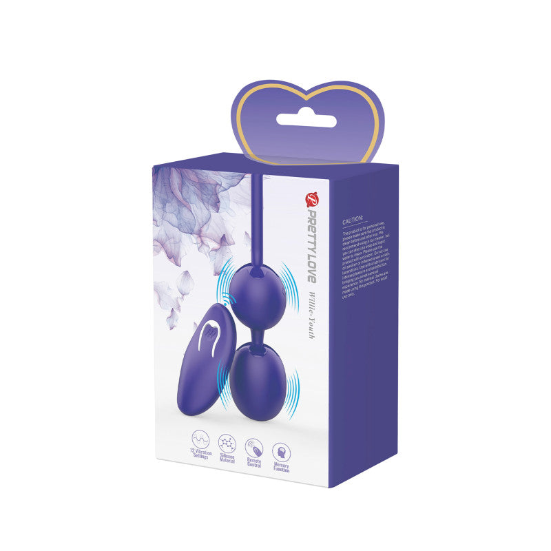 Pretty Love Willie – Œuf vibrant télécommandé façon boules de geisha – photo 2