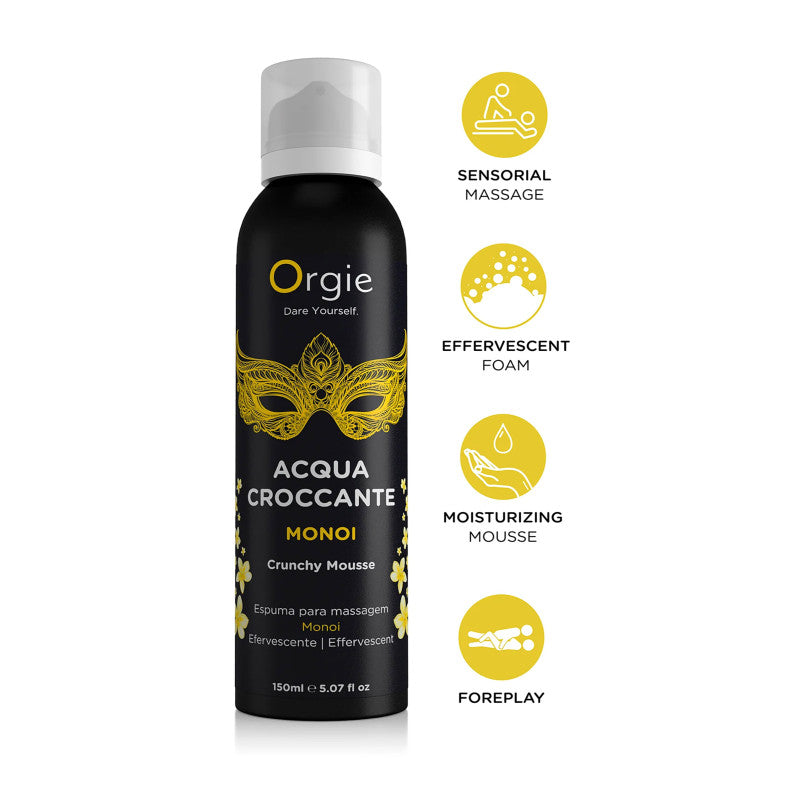 Orgie Acqua Croccante – Mousse de massage crépitante, parfum monoï, 150 ml – photo 2