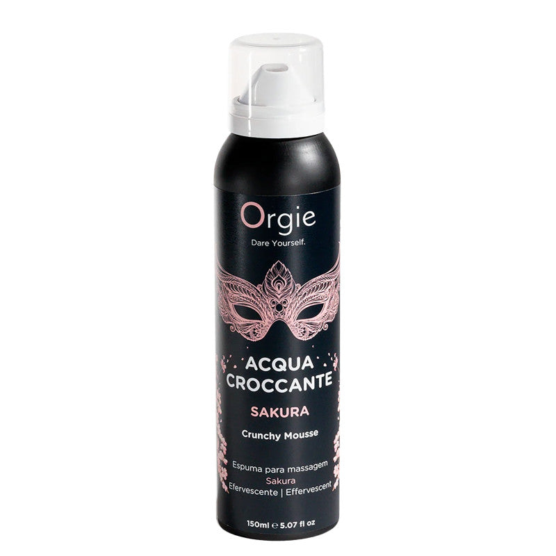 Orgie Acqua Croccante – Mousse de massage crépitante, parfum sakura, 150 ml – photo 1