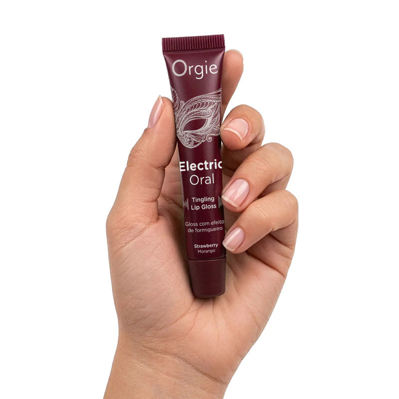 Orgie Electric Oral – Gloss à lèvres stimulant fraise, effet pétillant, 10 ml – photo 3