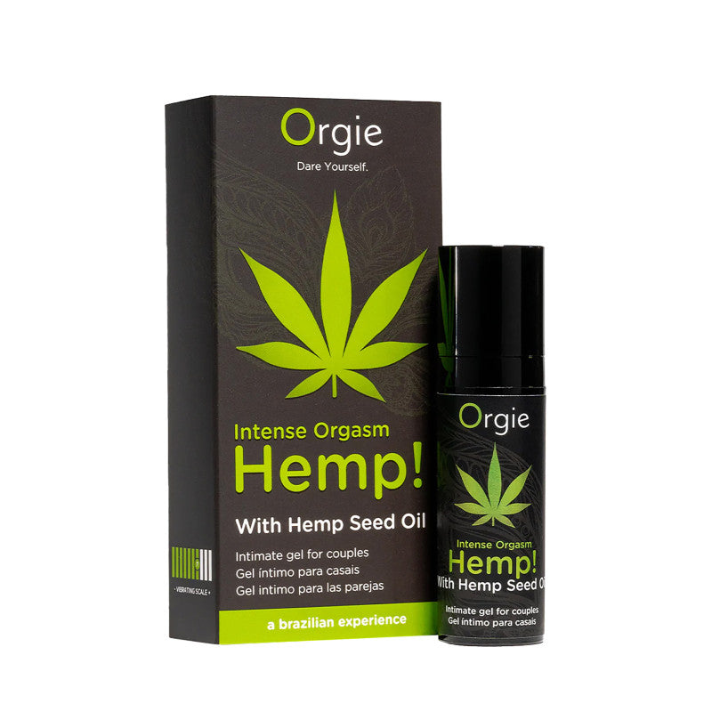 Orgie Hemp Intense Orgasm – Gel intime au chanvre, effet chaud froid vibrant – photo 1