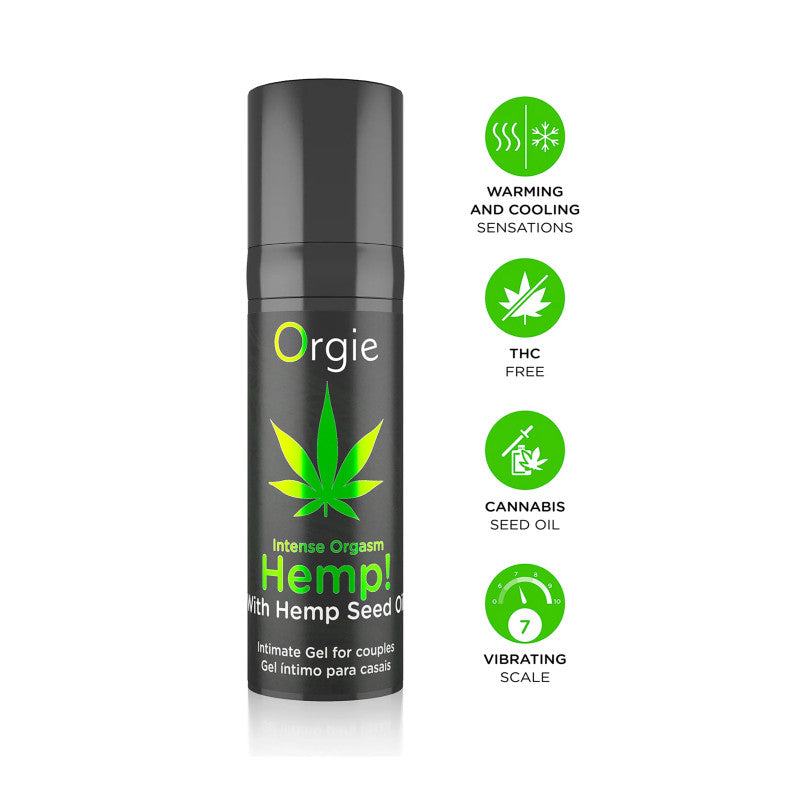 Orgie Hemp Intense Orgasm – Gel intime au chanvre, effet chaud froid vibrant – photo 2