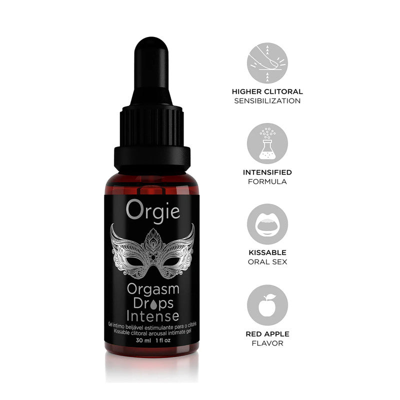Orgie Orgasm Drops Intense – Excitant clitoridien pomme rouge, 30 ml – photo 2