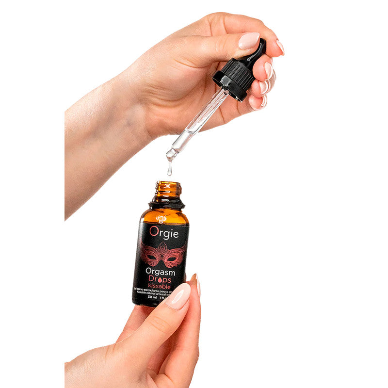 Orgie Orgasm Drops Kissable – Excitant clitoridien pomme verte, 30 ml – photo 3